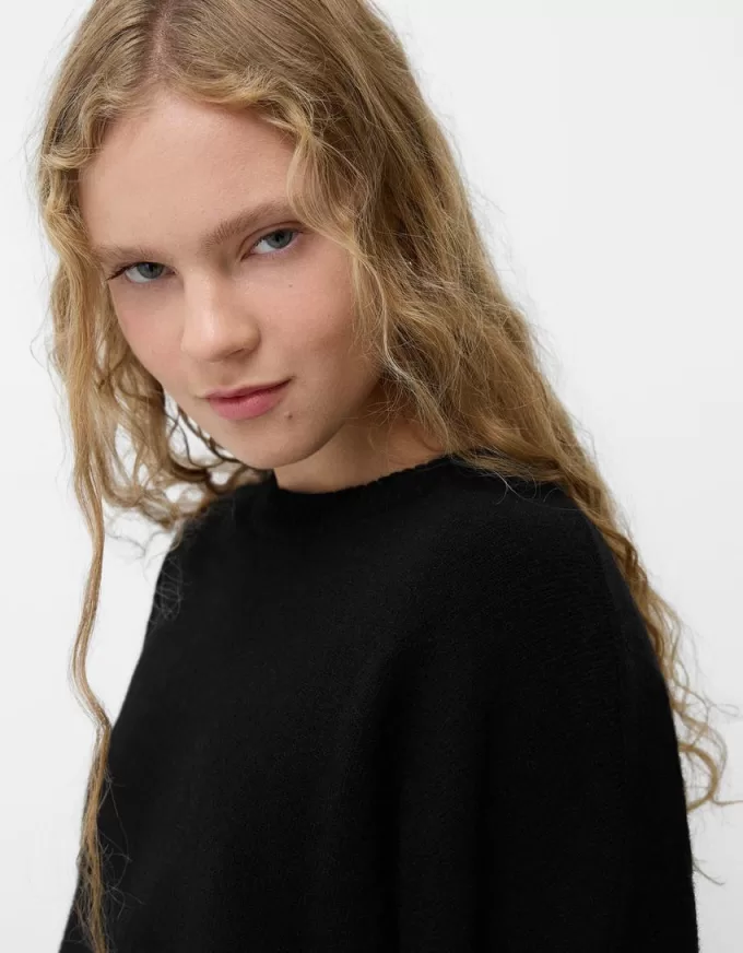 Maglione girocollo morbido al tatto