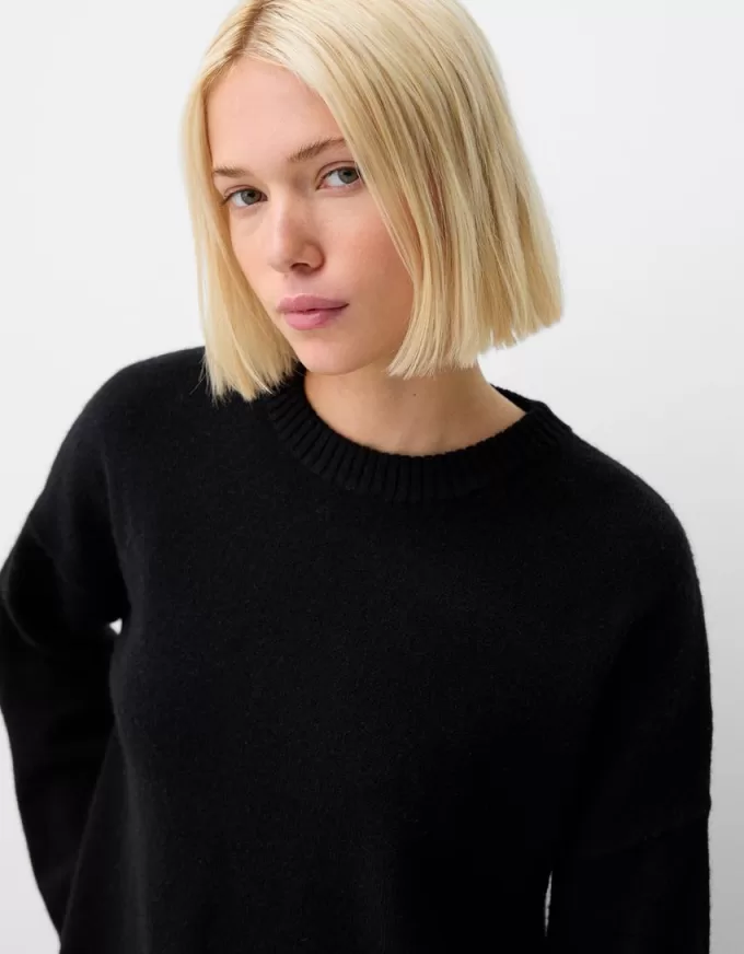 Maglione girocollo morbido al tatto