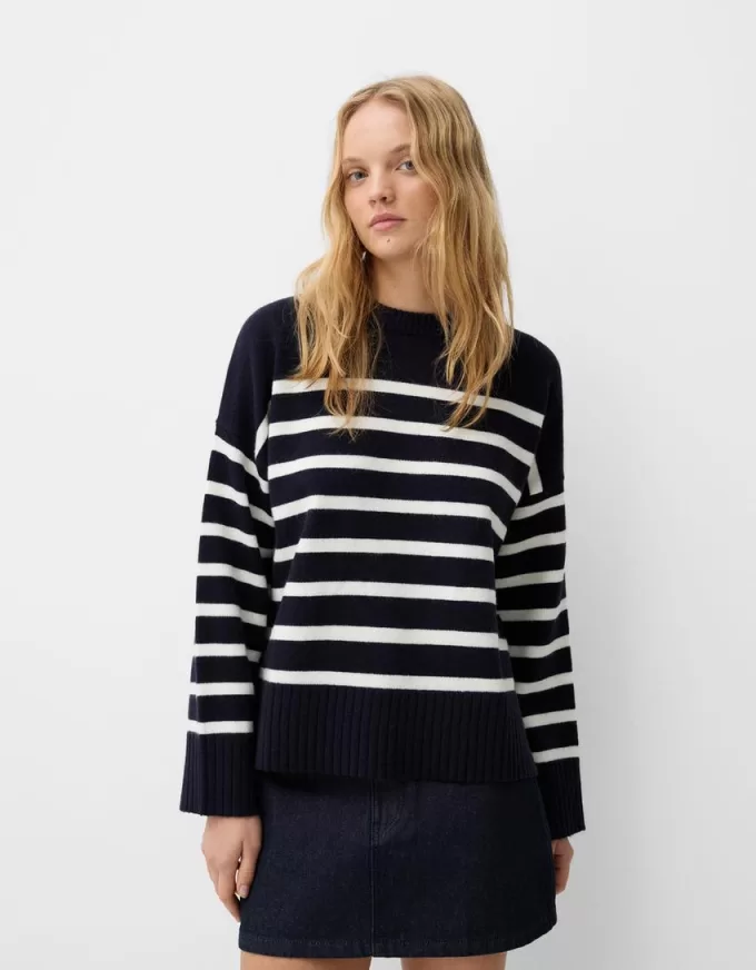 Maglione girocollo morbido al tatto