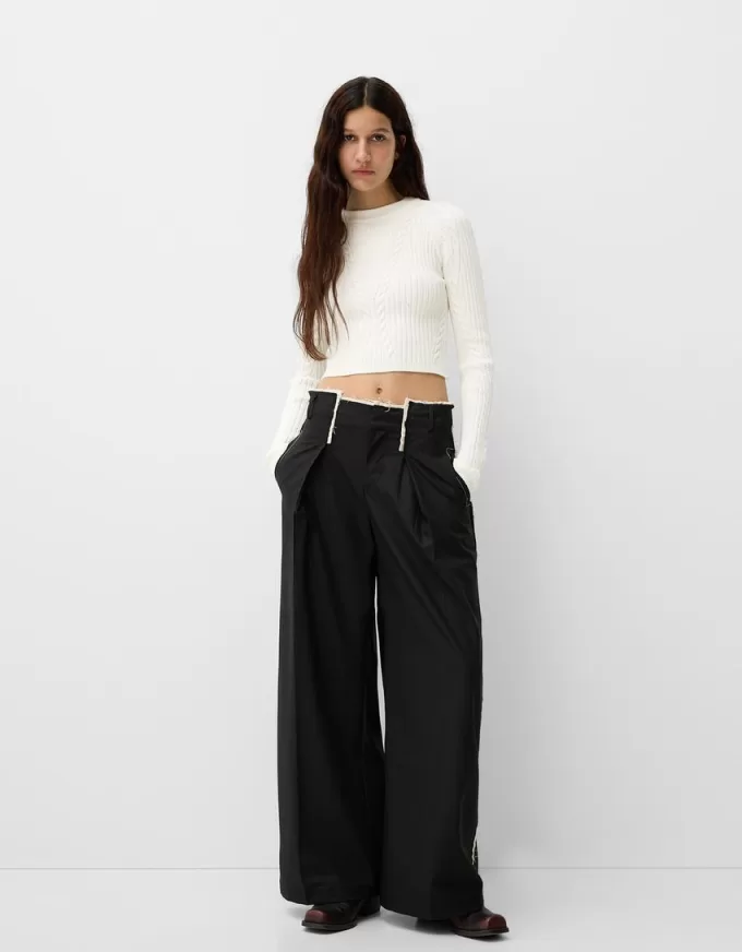 Maglione lavorato a coste