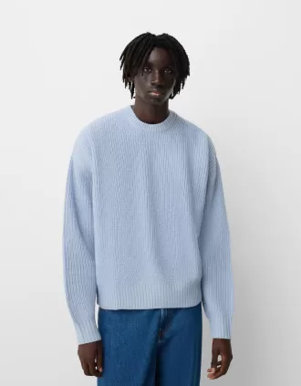 Maglione lavorato a rovescio