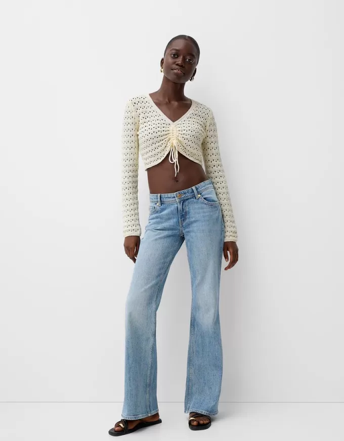 Maglione rustico arricciato