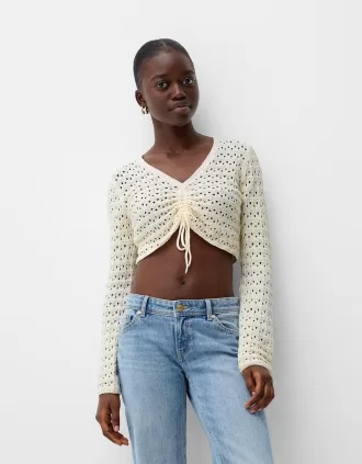 Maglione rustico arricciato