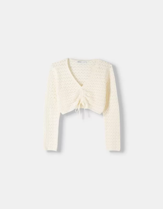 Maglione rustico arricciato