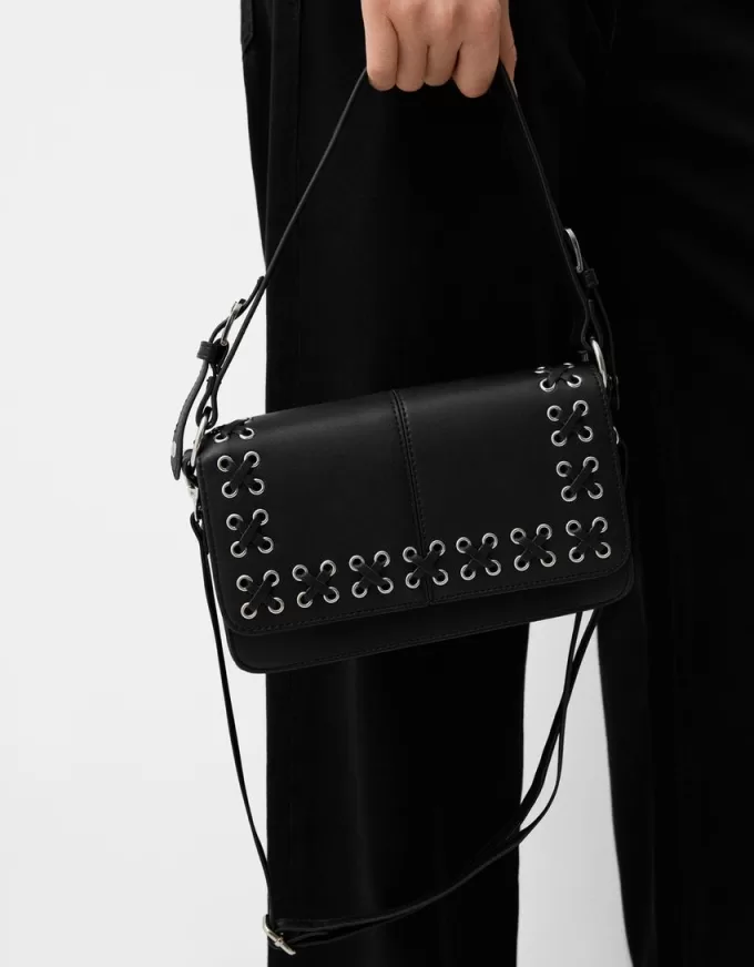 Minaudière con dettaglio cravatta