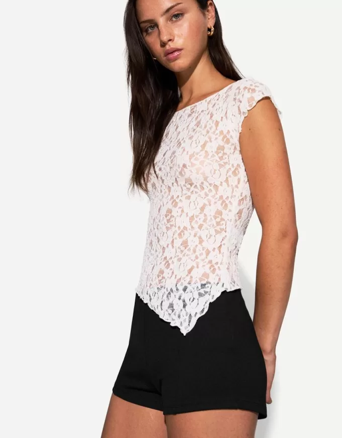 Mini shorts in maglia