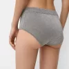 Mini shorts in maglia metallizzata