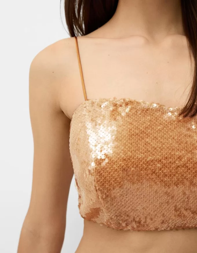 Mini top in paillettes