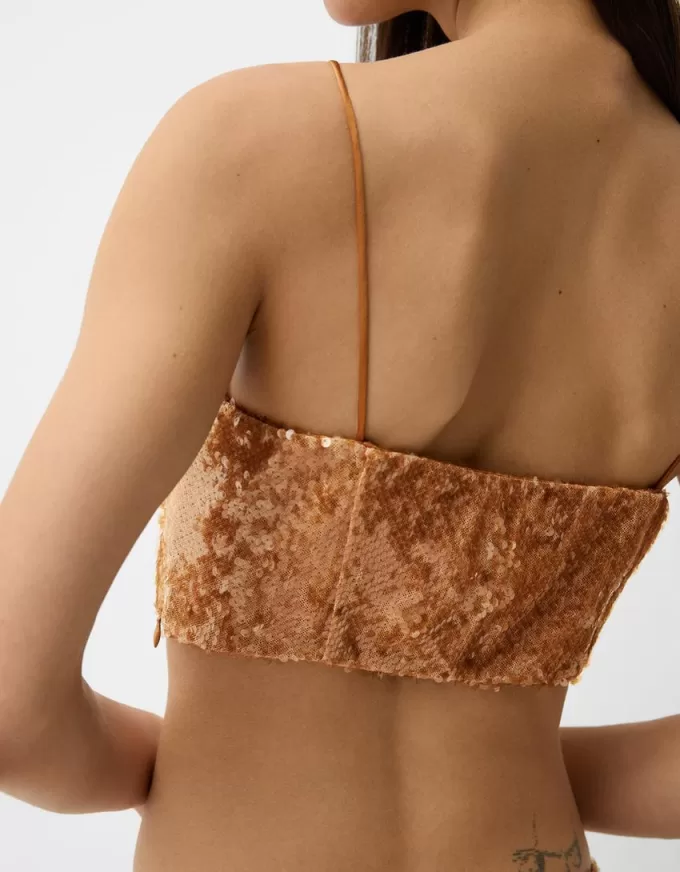 Mini top in paillettes