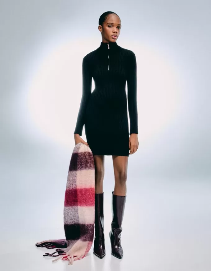 Miniabito a coste con cerniera