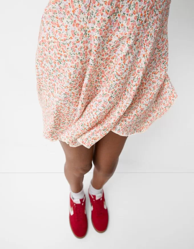 Miniabito a fascia in crêpe