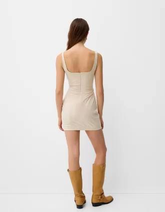 Miniabito aderente effetto pelle