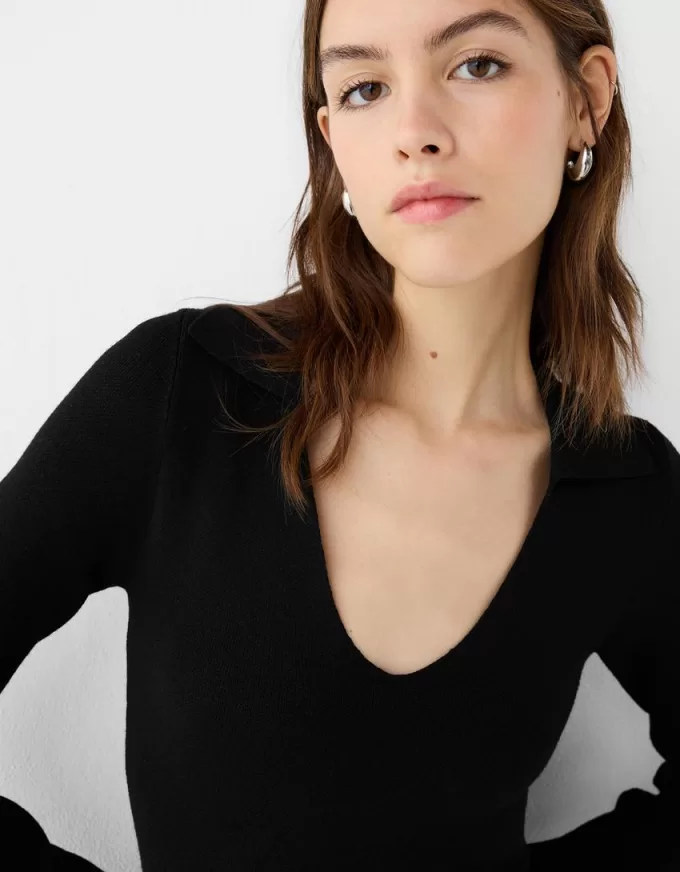 Miniabito con colletto polo