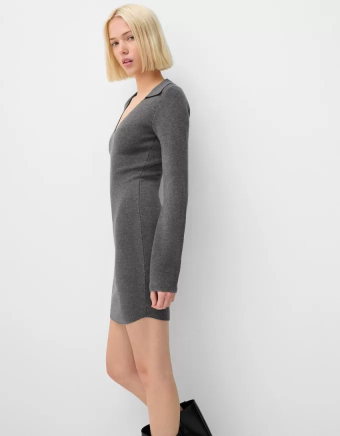 Miniabito con colletto polo