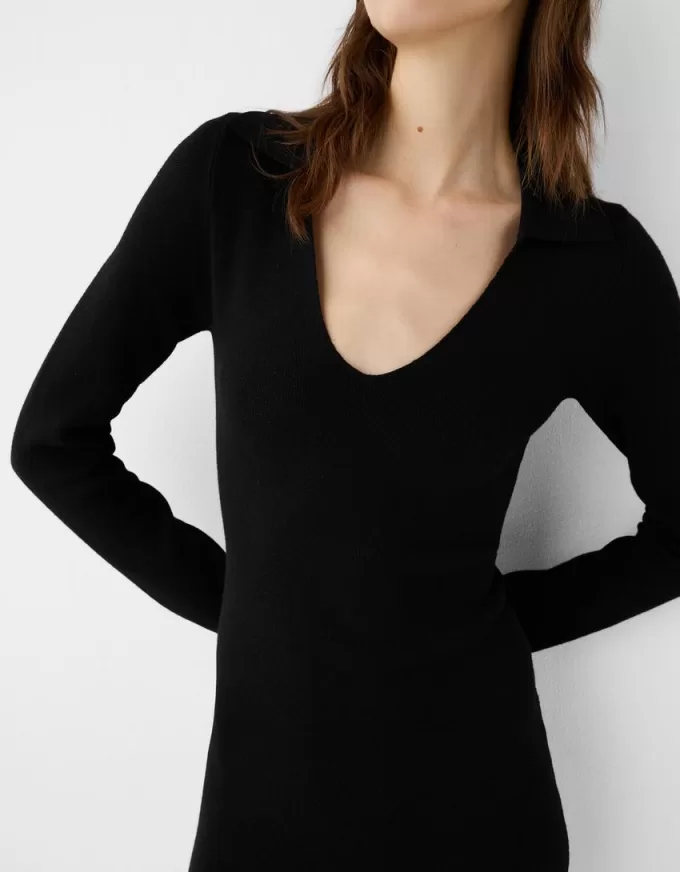 Miniabito con colletto polo