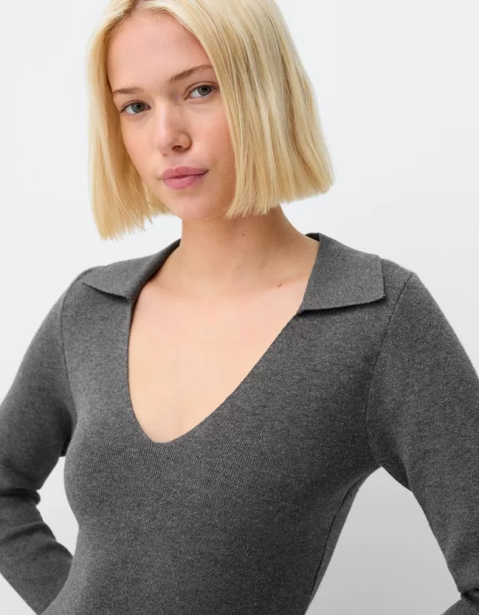 Miniabito con colletto polo