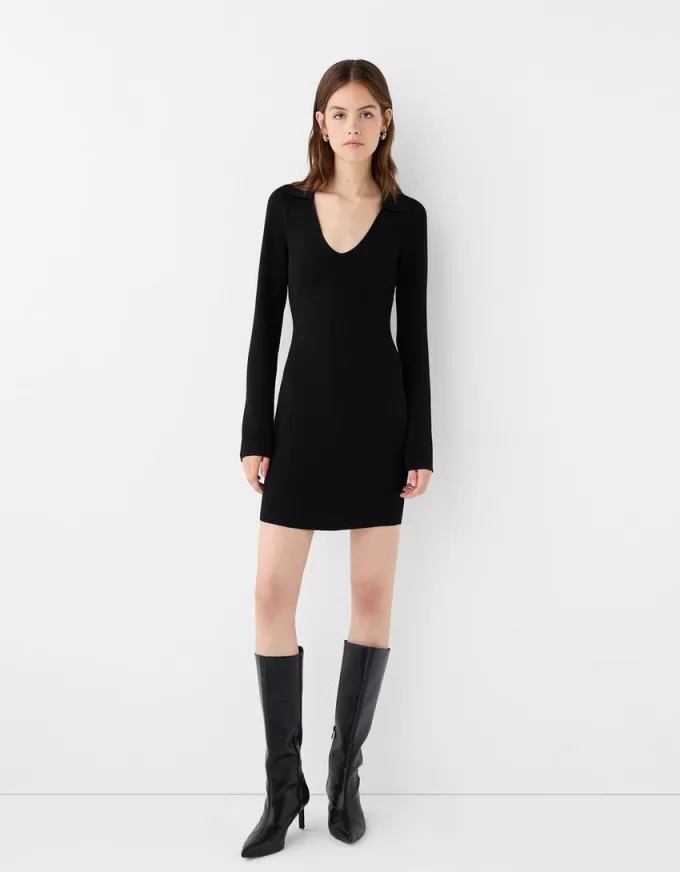 Miniabito con colletto polo