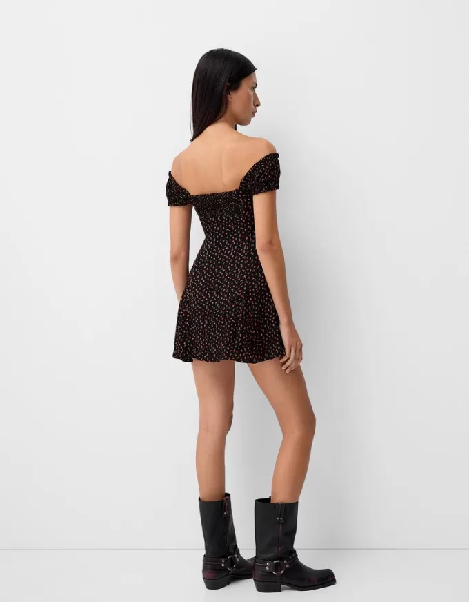 Miniabito con stampa floreale