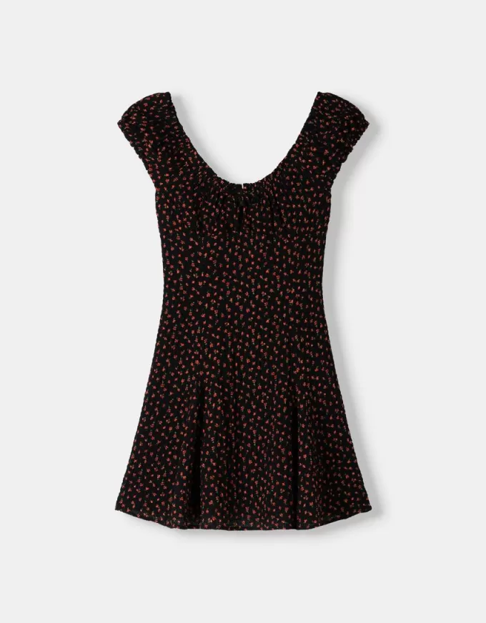 Miniabito con stampa floreale