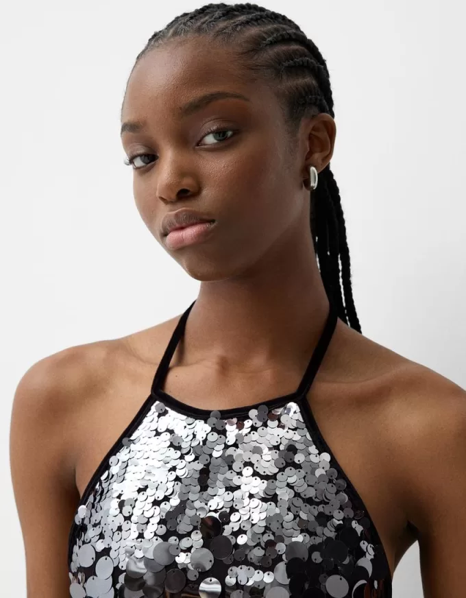 Miniabito in paillettes