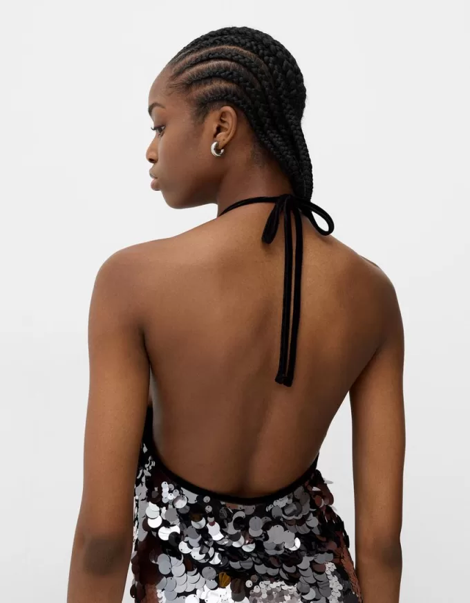 Miniabito in paillettes