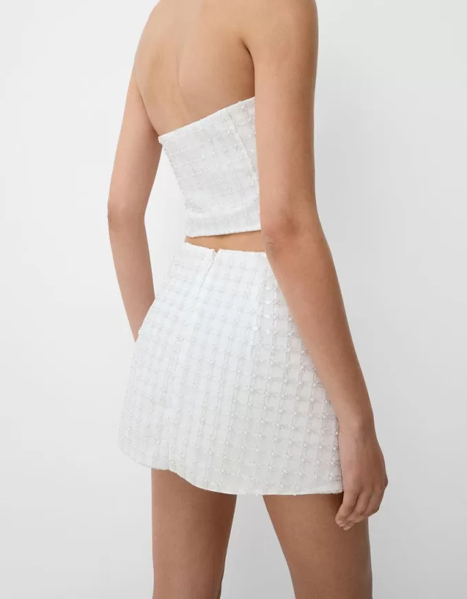 Minigonna con strass