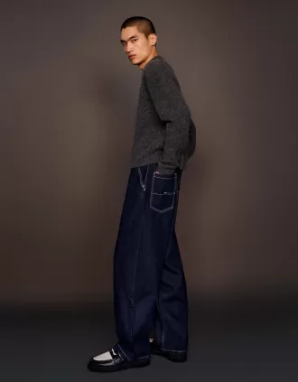 Mocassini a contrasto