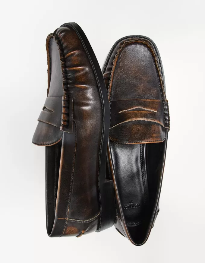 Mocassino con dettaglio arricciato Mocassino con dettaglio arricciato