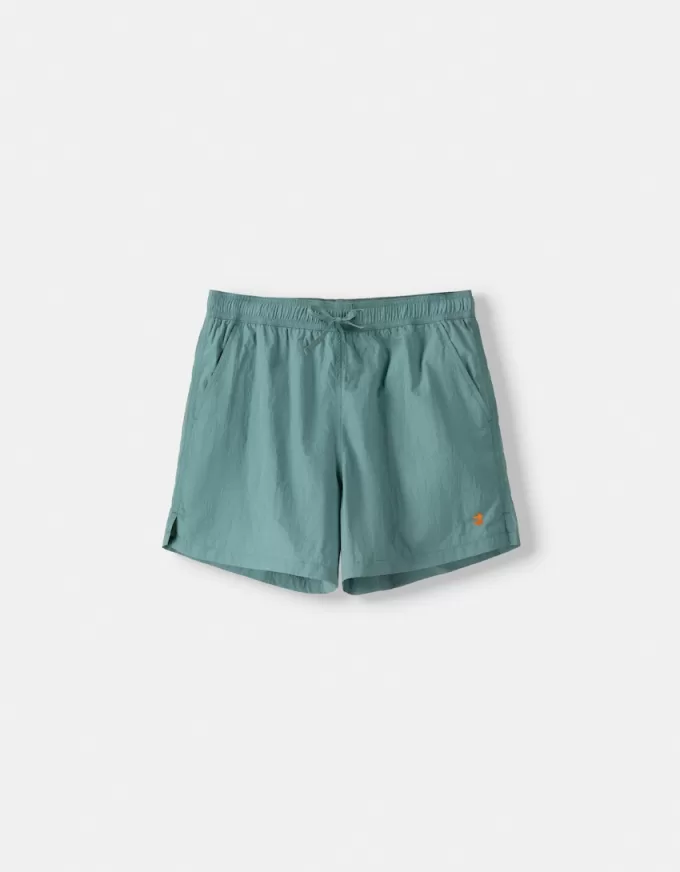 Pantaloncini da surf monocromatici dalla vestibilità squadrata