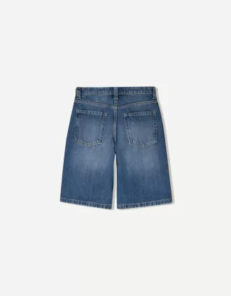Pantaloncini larghi in denim
