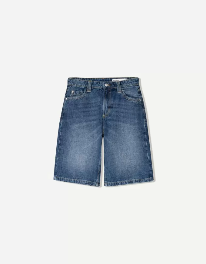Pantaloncini larghi in denim