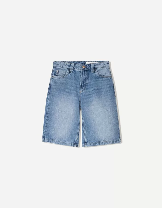 Pantaloncini larghi in denim