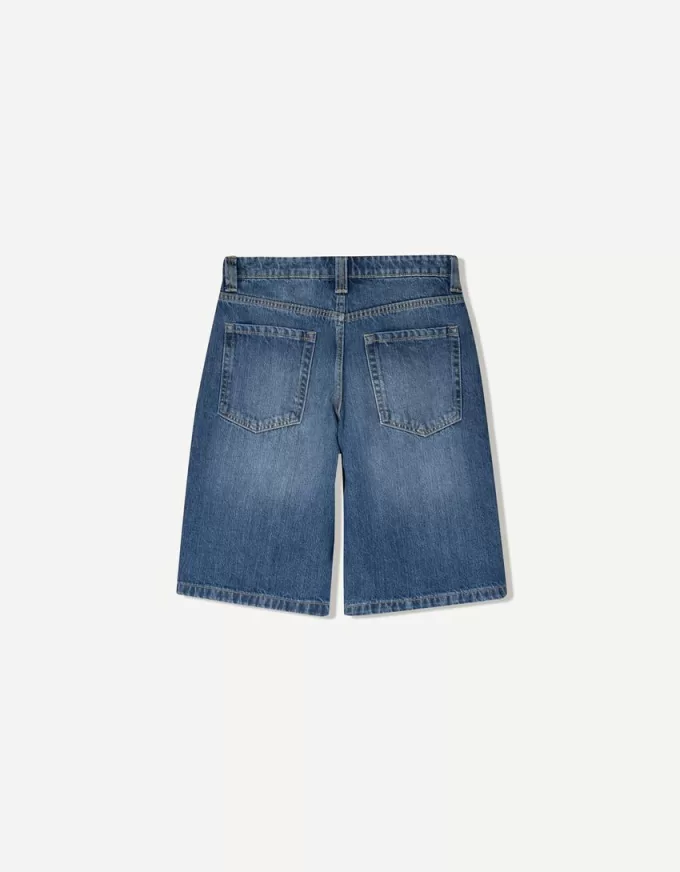 Pantaloncini larghi in denim