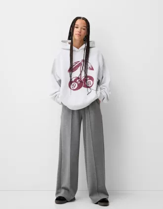 Pantaloni a gamba larga morbidi al tatto