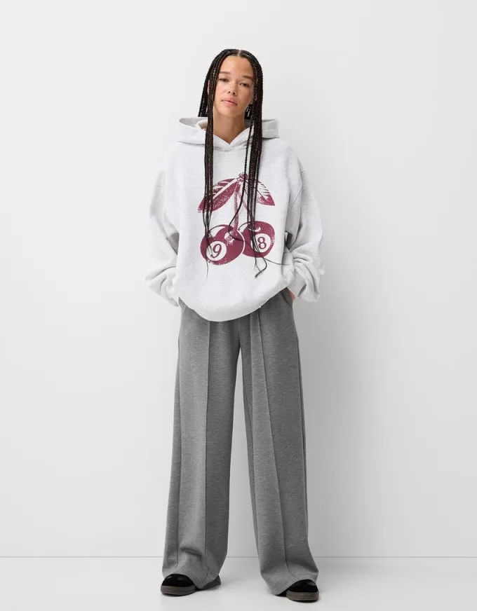 Pantaloni a gamba larga morbidi al tatto