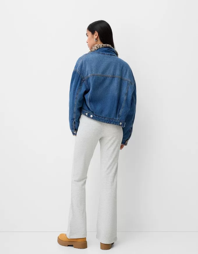 Pantaloni a zampa di peluche