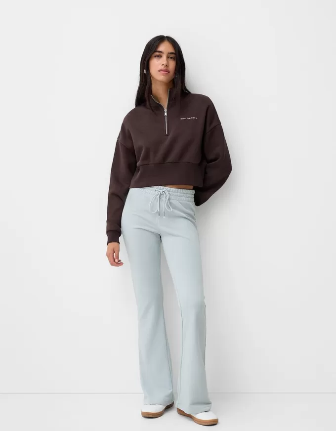 Pantaloni a zampa di peluche