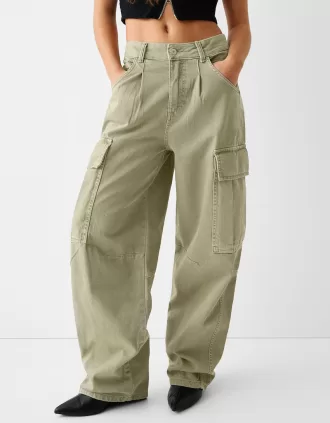 Pantaloni cargo da skater in twill