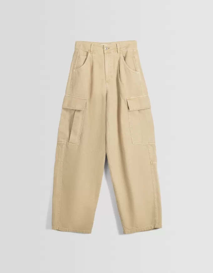 Pantaloni cargo da skater in twill