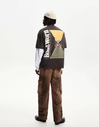 Pantaloni cargo larghi