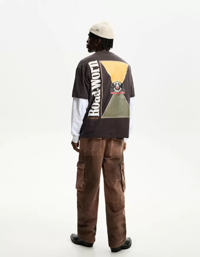 Pantaloni cargo larghi