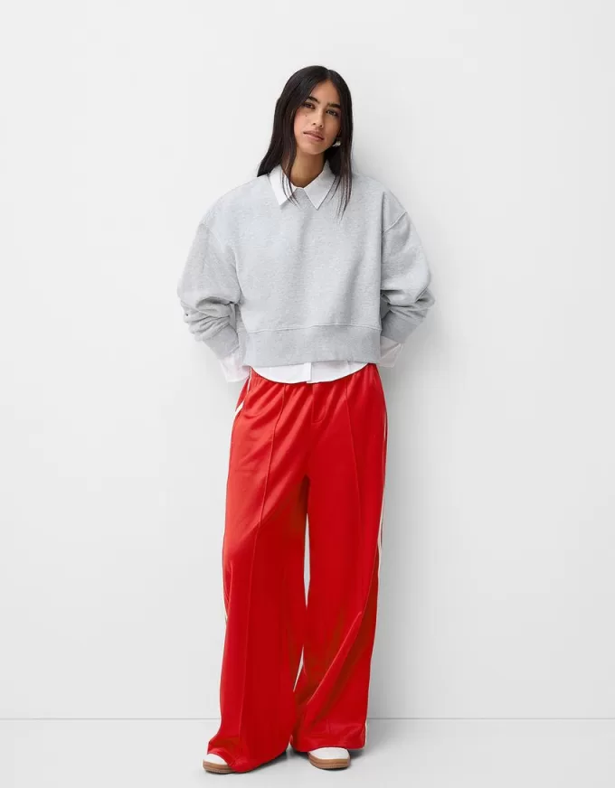 Pantaloni con bande laterali