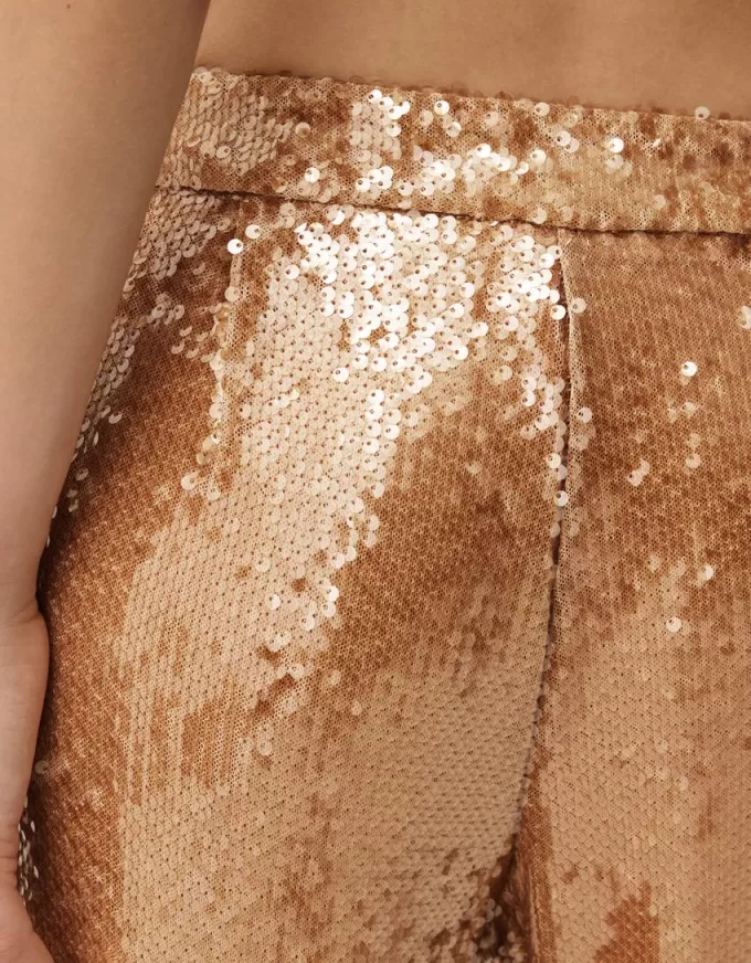 Pantaloni con paillettes