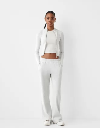 Pantaloni con texture waffle