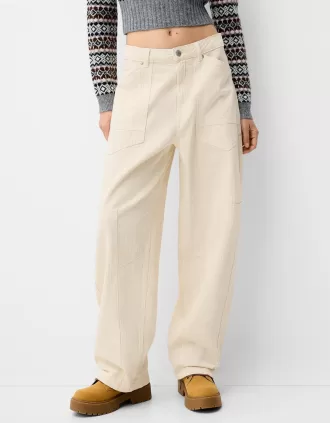 Pantaloni da carpentiere in twill