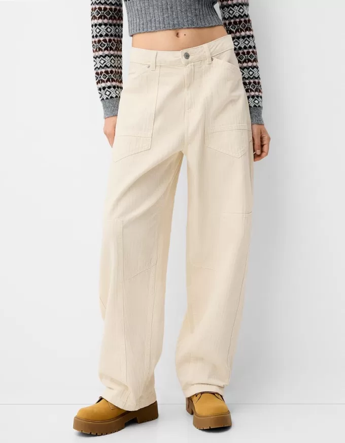 Pantaloni da carpentiere in twill