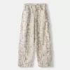 Pantaloni da falegname con stampa animalier