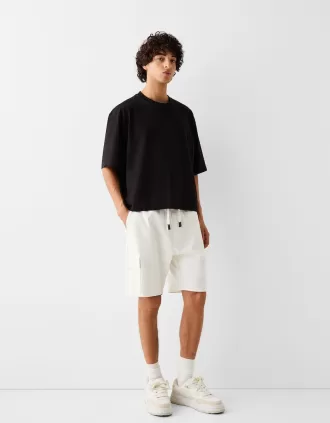 Pantaloni da jogging Bermuda soft cargo