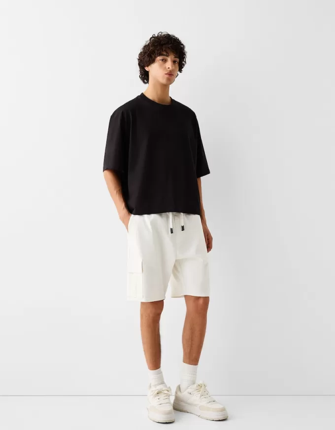 Pantaloni da jogging Bermuda soft cargo