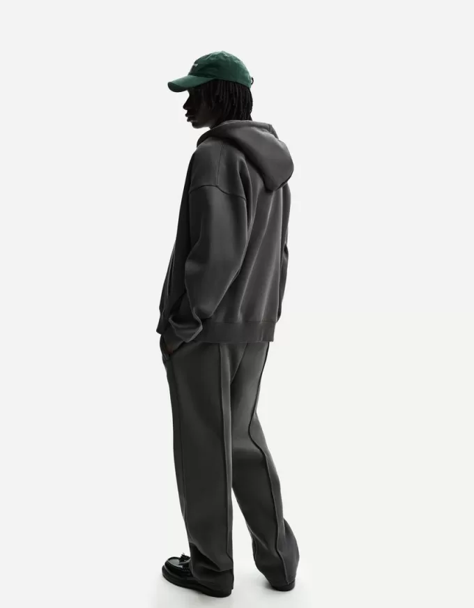 Pantaloni in felpa a gamba larga